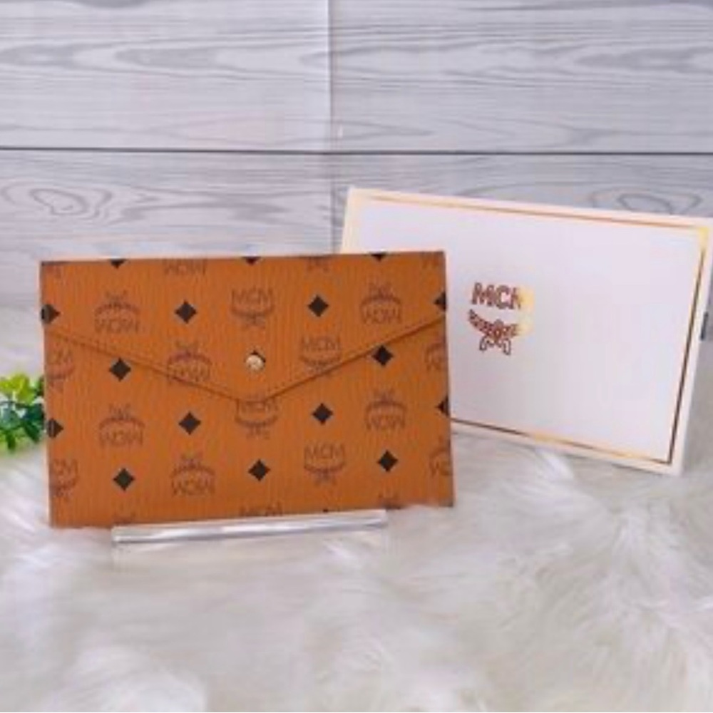 NWOT MCM Cognac Pouch